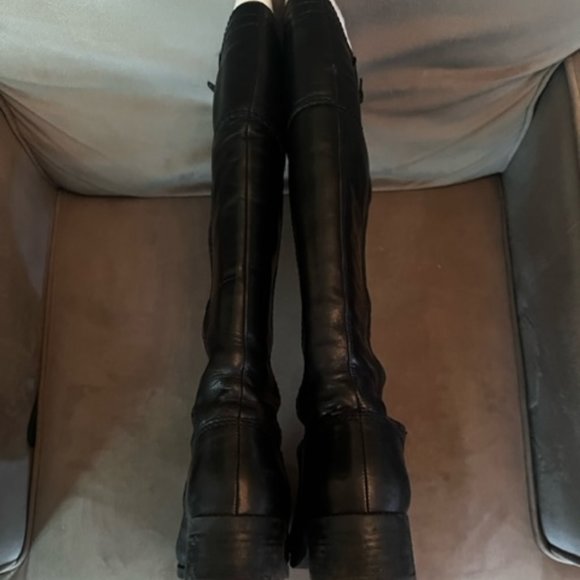 Bandolino Block Heel Riding Boot, Black, Size 10M - Picture 4 of 7